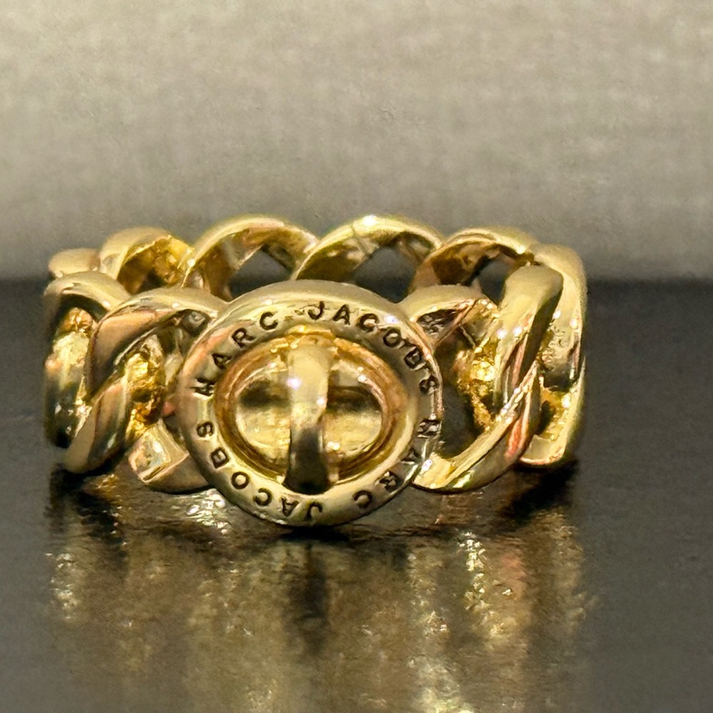 Marc Jacobs Gold Chain Link Ring